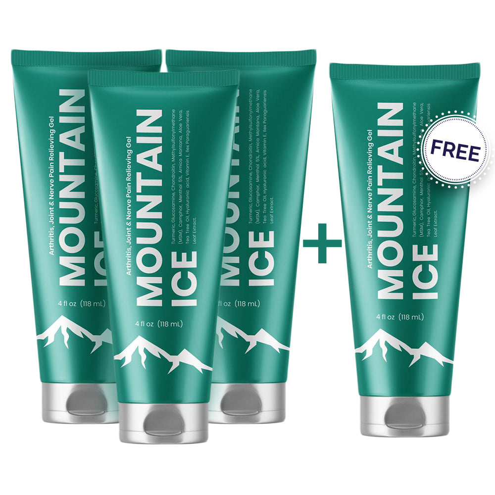 Mountain Ice Sports Recovery Muscle Pain Relief Gel 4oz (3-pack)